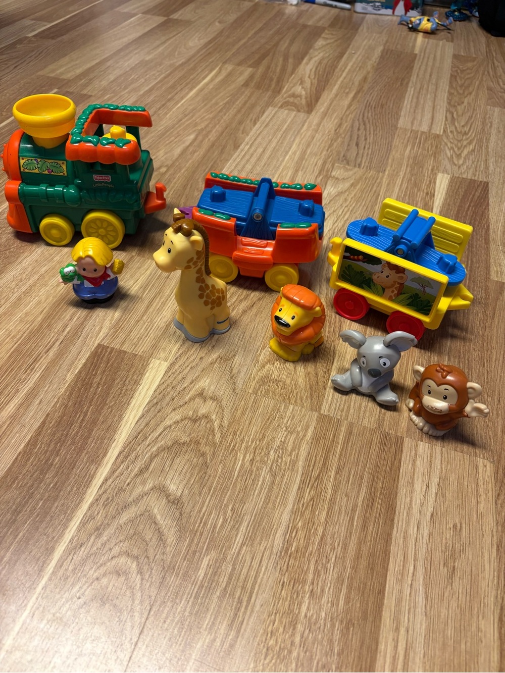 Fisher-Price little people Safari Train Set - Multi-Color Kids Toy